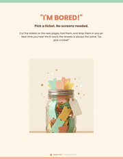 The Boredom Ticket Jar