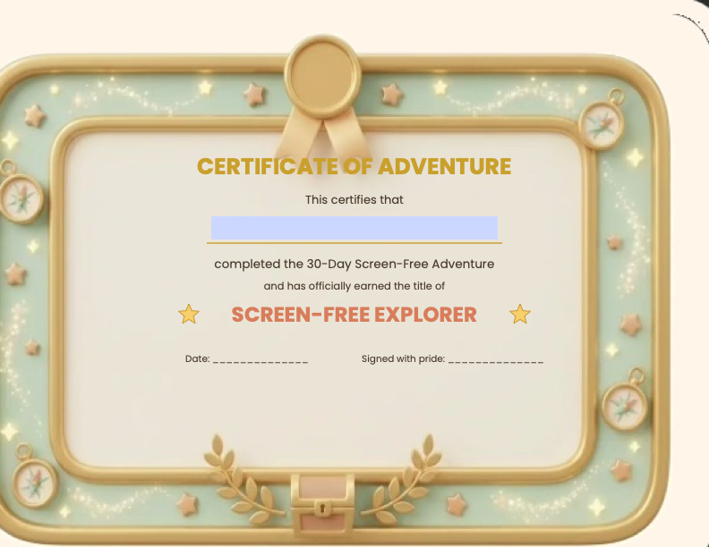 The Explorer Certificate — Day 30 reward